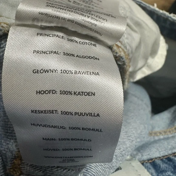 Women’s One Teaspoon Cutoff Trucker Shorts Size 28 - Picture 8 of 12